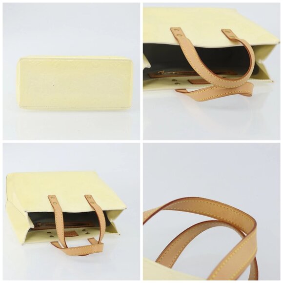 LOUIS VUITTON Monogram Vernis Reade PM Hand Bag Perle M91336 LV Auth 142816 - Picture 15 of 16